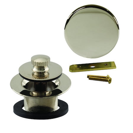 Westbrass Twist & Close Universal Tub Trim W/ Floating Faceplate in Polished Nickel D94HK-05